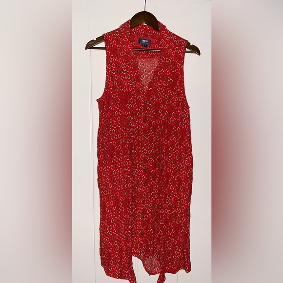 Maeve Anthropologie Women Daisy Floral Midi Shirtdress 12P‎  Cottagecore - Picture 7 of 8